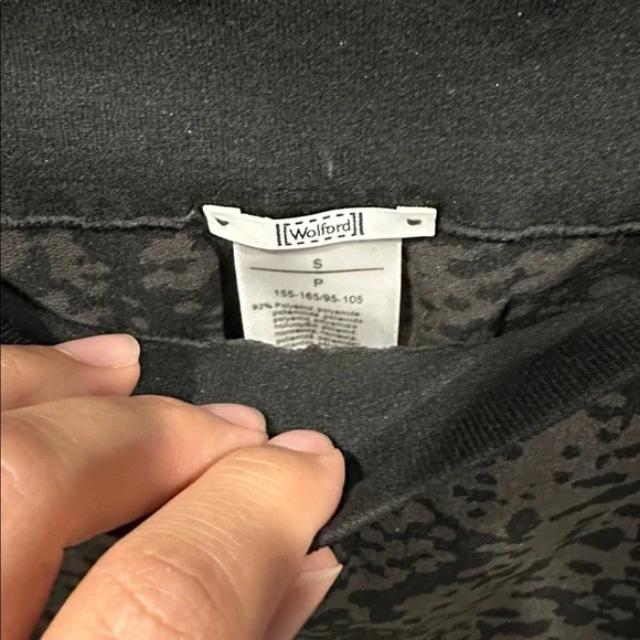 Wolford Eleonor Leggings in Black/Silver